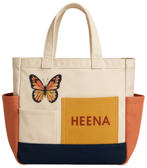 Customized Large Canvas Tote Bag